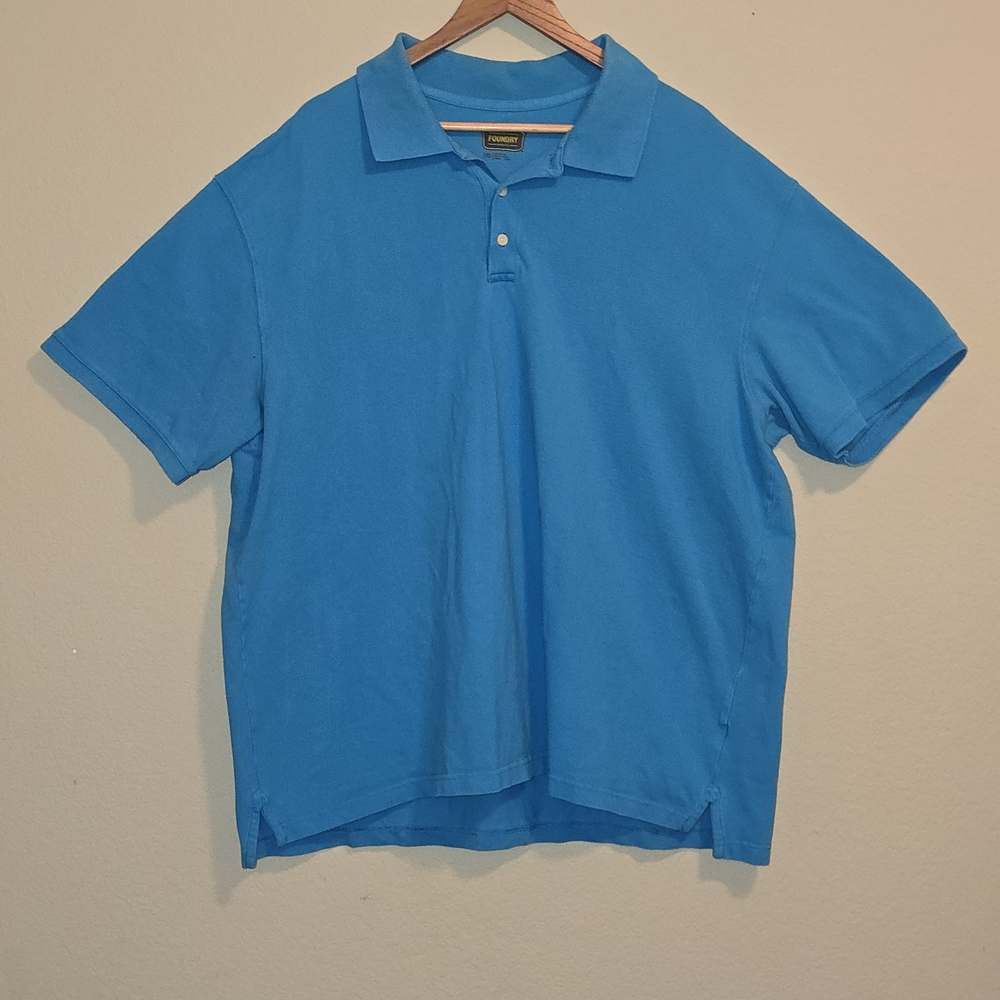 The Foundry Supply Co. Vibrant Blue Polo Shirt